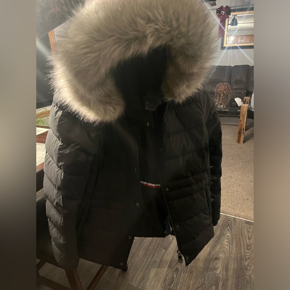 Tommy Hilfiger Faux Fur Puffer Coat